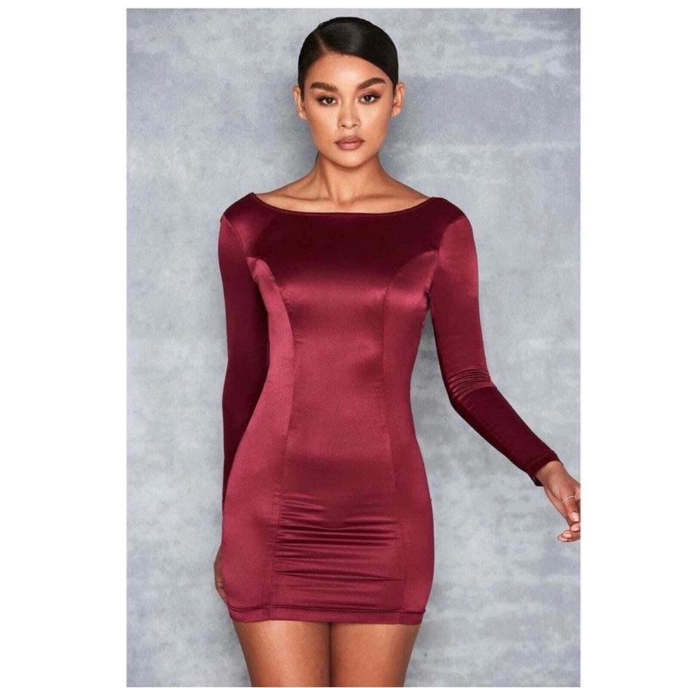 NWOT Mistress Rocks x House of CB Gamble Wine Mini Dress Size Large